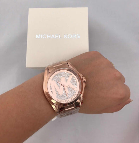 Michael Kors Bradshaw Rose Gold Dial Rose Gold Steel Strap Watch for Women - MK6437 Buy Now By Michael Kors