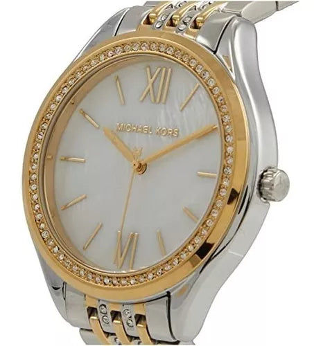 Michael Kors Mindy Three Hand White Dial Two Tone Steel Strap Watch For Women - MK7084 Buy Now By Michael Kors