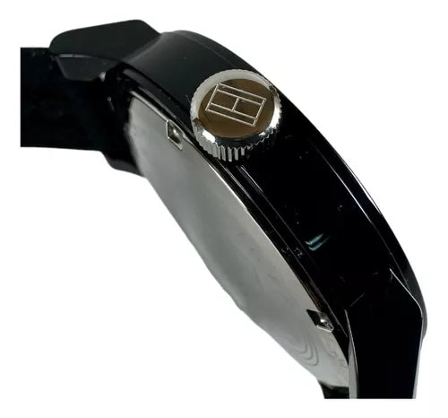 Tommy Hilfiger Denim Black Dial Black Rubber Strap Watch for Men - 1791326 Buy Now By Tommy Hilfiger