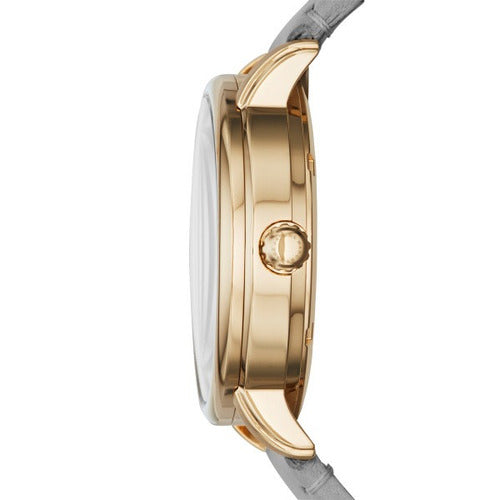 Marc Jacobs Fergus Grey Dial Grey Leather Strap Watch for Women - MBM8654 Buy Now By Marc Jacobs