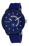 Tommy Hilfiger Denim Quartz Blue Dial Blue Rubber Strap Watch for Men - 1791482 Buy Now By Tommy Hilfiger