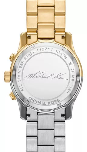 Michael Kors Runway Chronograph Gold Dial Two Tone Steel Strap Watch For Women - MK7329 Buy Now By Michael Kors