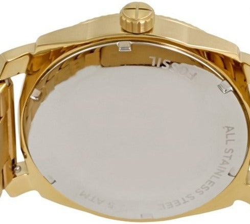Fossil Machine Gold Dial Gold Steel Strap Watch for Men - FS5264 Buy Now By Fossil