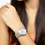 Guess Madison Diamonds Silver Dial Silver Steel Strap Watch for Women - W0637L1 Buy Now By Guess