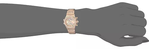 Guess Fusion Chronograph Rose Gold Dial Rose Gold Steel Strap Watch for Women - GW0552L3 Buy Now By Guess