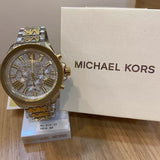 Michael Kors Wren Chronograph Crystals Silver Two Tone Steel Strap Watch for Women - MK6953 Buy Now By Michael Kors