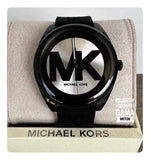 Michael Kors Janelle Quartz Silver Dial Black Rubber Strap Watch For Women - MK7138 Buy Now By Michael Kors