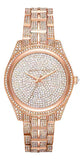Michael Kors Lauryn Crystals Rose Gold Dial Rose Gold Steel Strap Watch For Women - MK3931 Buy Now By Michael Kors
