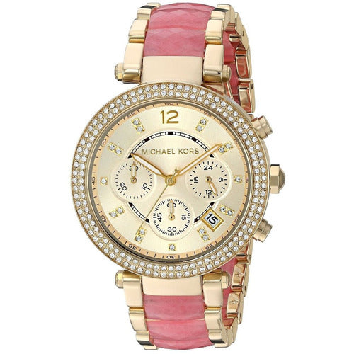 Michael Kors Parker Gold Dial Two Tone Steel Strap Watch for Women - MK6363 Buy Now By Michael Kors