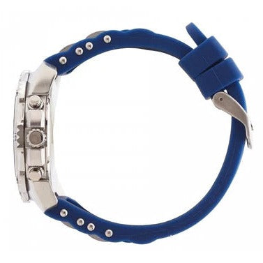 Guess Sport Multifunction Blue Dial Blue Rubber Strap Watch For Men - W0167G3 Buy Now By Guess