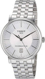 Tissot T Classic Carson Premium Powermatic 80 White Dial Silver Steel Strap Watch For Men - T122.407.11.031.00 Buy Now By Tissot