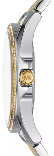 Michael Kors Kacie Three Hand Silver Dial Two Tone Steel Strap Watch for Women - MK6931 Buy Now By Michael Kors