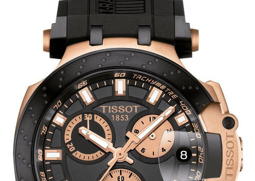 Tissot T Race Chronograph Black Dial Black Silicone Strap Watch For Men - T115.417.37.051.00 Buy Now By Tissot
