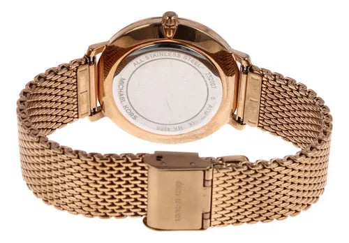 Michael Kors Pyper Analog Black Dial Rose Gold Mesh Strap Watch For Women - MK4566 Buy Now By Michael Kors