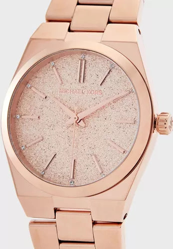 Michael Kors Channing Quartz Rose Gold Dial Rose Gold Steel Strap Watch For Women - MK6624 Buy Now By Michael Kors
