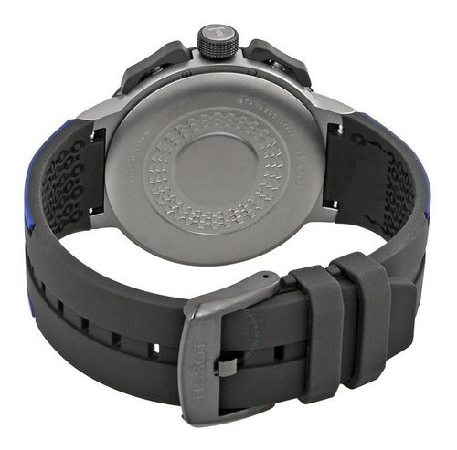 Tissot T Race Cycling Chronograph Black Dial Two Tone Rubber Strap Watch For Men - T111.417.37.441.04 Buy Now By Tissot