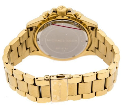 Michael Kors Everest Chronograph Blue Dial Gold Steel Strap Watch for Women - MK5754 Buy Now By Michael Kors