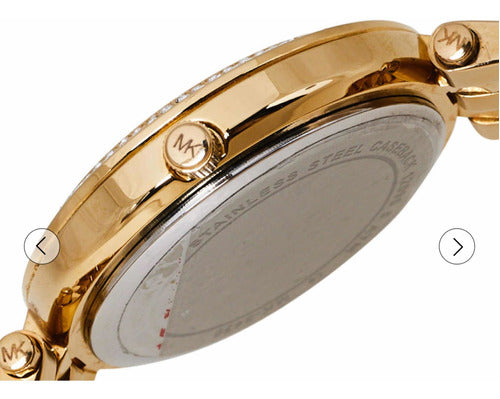 Michael Kors Darci Gold Dial Gold Steel Strap Watch for Women - MK3430 Buy Now By Michael Kors