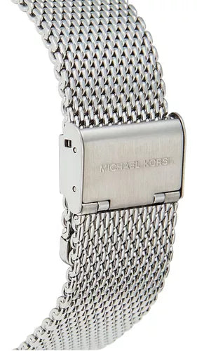 Michael Kors Slim Runway Analog Black Dial Silver Mesh Bracelet Watch For Men - MK8606 Buy Now By Michael Kors