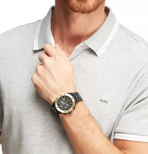 Michael Kors Lennox Chronograph Black Dial Black Steel Strap Watch For Men - MK8941 Buy Now By Michael Kors