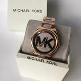 Michael Kors Janelle Three Hand Rose Gold Dial Two Tone Steel Strap Watch For Women - MK7089 Buy Now By Michael Kors