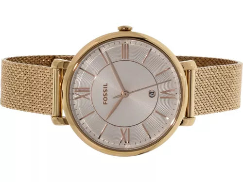 Fossil Jacqueline Mother of Pearl White Dial Gold Mesh Strap Watch for Women - ES4352 Buy Now By Fossil