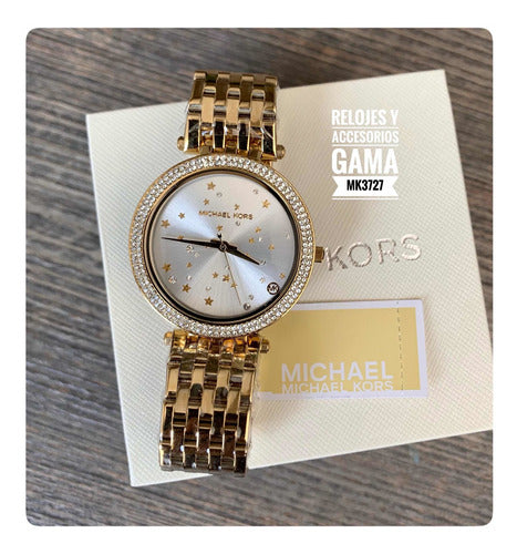 Michael Kors Darci White Dial Gold Steel Strap Watch for Women - MK3727 Buy Now By Michael Kors