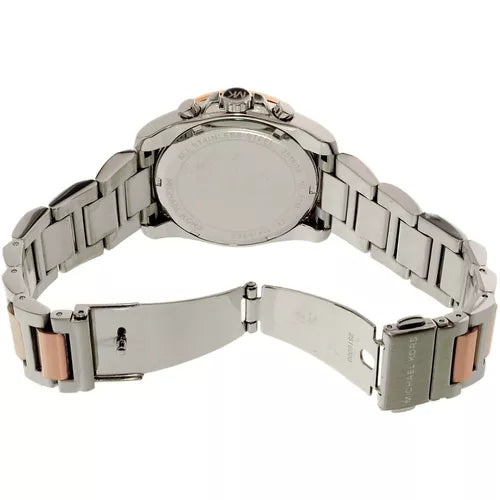 Michael Kors Brecken Chronograph White Dial Two Tone Steel Strap Watch For Women - MK6368 Buy Now By Michael Kors