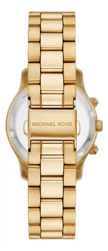Michael Kors Runway Chronograph Gold Dial Gold Steel Strap Watch For Women - MK7326 Buy Now By Michael Kors