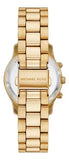 Michael Kors Runway Chronograph Gold Dial Gold Steel Strap Watch For Women - MK7326 Buy Now By Michael Kors