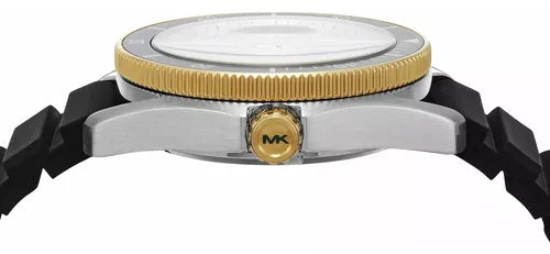 Michael Kors Maritime Analog Green Dial Black Silicone Strap Watch for Men - MK9158 Buy Now By Michael Kors