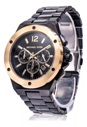 Michael Kors Lennox Chronograph Black Dial Black Steel Strap Watch For Men - MK8941 Buy Now By Michael Kors