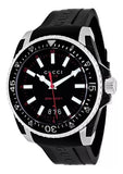 Gucci Dive Quartz Black Dial Black Rubber Strap Watch For Men - YA136303 Buy Now By Gucci