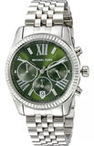 Michael Kors Lexington Quartz Green Dial Silver Steel Strap Watch For Women - MK6222 Buy Now By Michael Kors