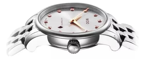Mido Baroncelli III Automatic Silver Dial Silver Steel Strap Watch For Women - M7600.4.21.1 Buy Now By Mido