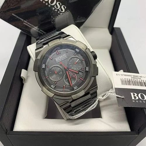 Hugo Boss Supernova Grey Dial Grey Steel Strap Watch for Men - 1513361 Buy Now By Hugo Boss