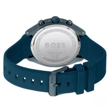 Hugo Boss Velocity Chronograph Blue Dial Blue Rubber Strap Watch For Men - 1514061 Buy Now By Hugo Boss