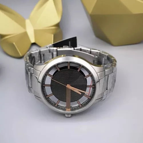 Armani Exchange Hampton Chronograph Skeleton Black Dial Silver Steel Strap Watch For Men - AX2199 Buy Now By Armani Exchange