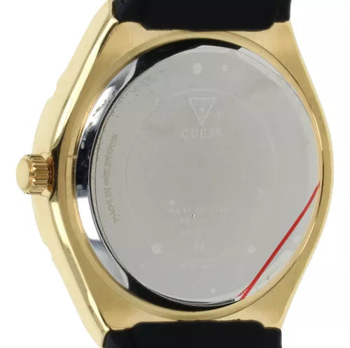 Guess Cosmo Diamonds Gold Dial Black Rubber Strap Watch for Women - GW0034L1 Buy Now By Guess