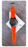 Michael Kors Dylan Chronograph Grey Dial Orange Rubber Strap Watch for Men - MK8296 Buy Now By Michael Kors