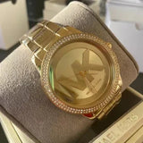 Michael Kors Tibby Three Hand Gold Dial Gold Steel Strap Watch For Women - MK6879 Buy Now By Michael Kors