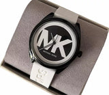 Michael Kors Janelle Three Hand Black Dial White Rubber Strap Watch For Women - MK7137 Buy Now By Michael Kors