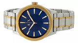 Armani Exchange Nico Quartz Blue Dial Two Tone Steel Strap Watch For Men - AX2332 Buy Now By Armani Exchange