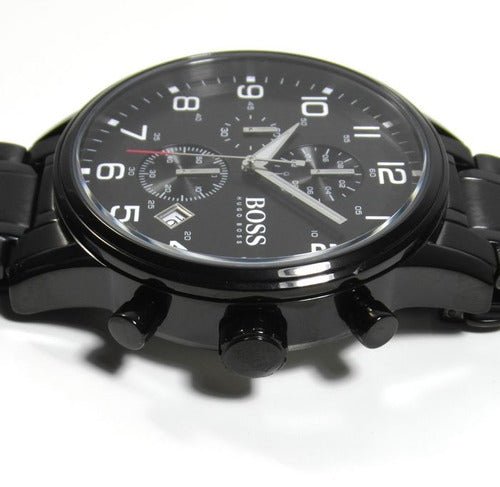 Hugo Boss Chronograph Black Dial Black Steel Strap Watch for Men - 1513180 Buy Now By Hugo Boss
