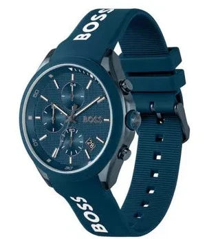 Hugo Boss Velocity Chronograph Blue Dial Blue Rubber Strap Watch For Men - 1514061 Buy Now By Hugo Boss
