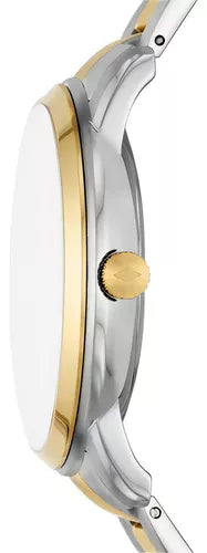 Fossil Neutra Moonphase Multifunction Black Dial Two Tone Steel Strap Watch for Men - FS5906 Buy Now By Fossil