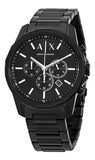 Armani Exchange Banks Chronograph Black Dial Black Steel Strap Watch For Men - AX1722 Buy Now By Armani Exchange