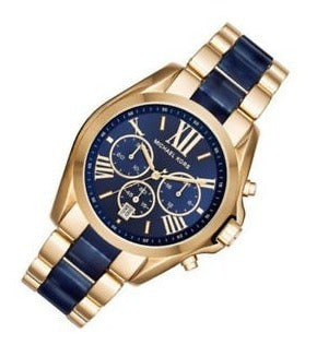 Michael Kors Bradshaw Navy Blue Dial Two Tone Steel Strap Watch for Women - MK6268 Buy Now By Michael Kors