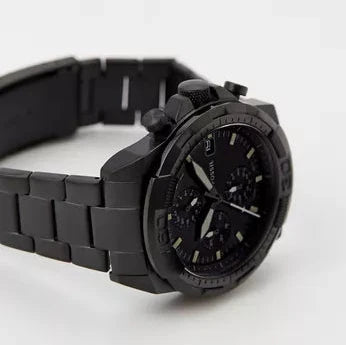 Fossil Bronson Chronograph Black Dial Black Steel Strap Watch for Men - FS5853 Buy Now By Fossil