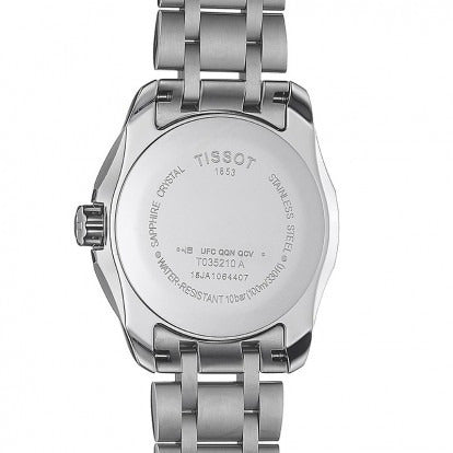 Tissot T Trend Couturier Lady Black Dial Silver Steel Strap Watch For Women - T035.210.11.051.00 Buy Now By Tissot